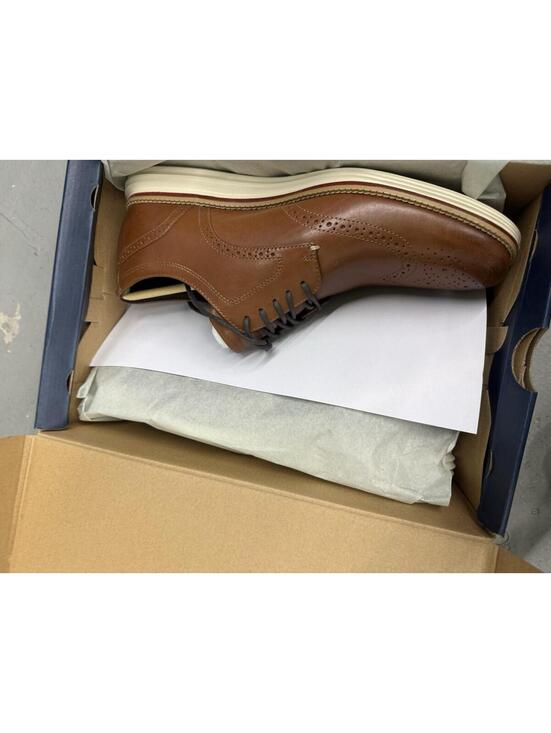 Cole Haan Wingtip Oxford Brown Leather Grand OS Men’s Size 8 Cushioned Dress